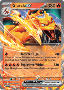 Pokemon 151 Glurak-ex 006/165 Deutsch