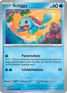 Pokemon 151 Schiggy 007/165 Deutsch