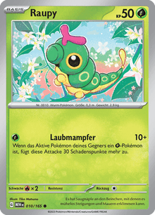 Pokemon 151 Raupy 010/165 Deutsch