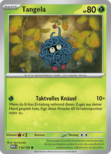 Pokemon 151 Tangela 114/165 Deutsch