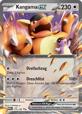 Pokemon 151 Kangama-ex 115/165 Deutsch