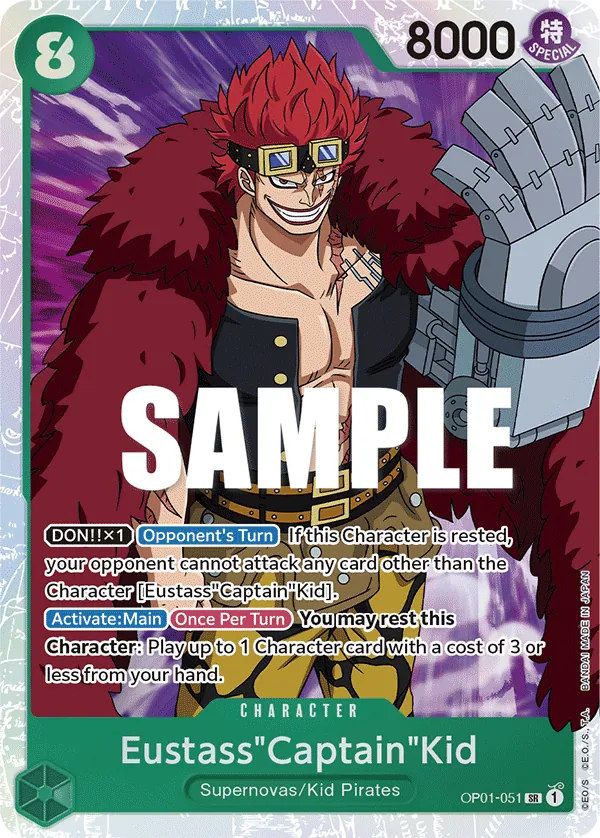 Eustass"Captain"Kid V.1 OP01-051 (PRB01)