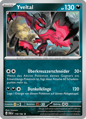 Paradoxrift Yveltal 118/182 Deutsch - Holo / Near Mint - Sammelkarten