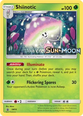 Sun & Moon Promos Shiinotic SM010 Englisch