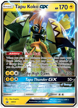 Sun & Moon Promos Tapu Koko-GX SM033 Englisch