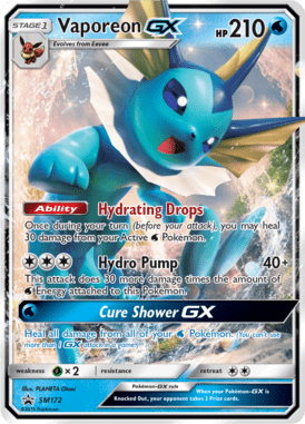 Sun & Moon Promos Vaporeon-GX SM172 Englisch