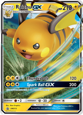 Sun & Moon Promos Raichu-GX SM213 Englisch