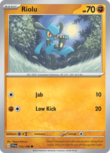 Scarlet & Violet Riolu 112/198 Englisch