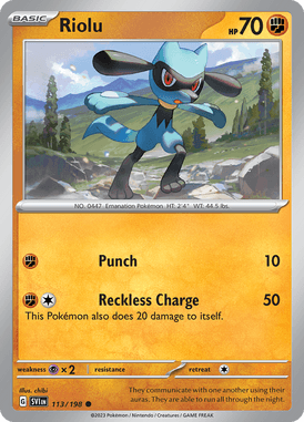 Scarlet & Violet Riolu 113/198 Englisch