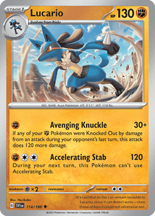 Scarlet & Violet Lucario 114/198 Englisch