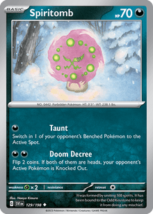 Scarlet & Violet Spiritomb 129/198 Englisch