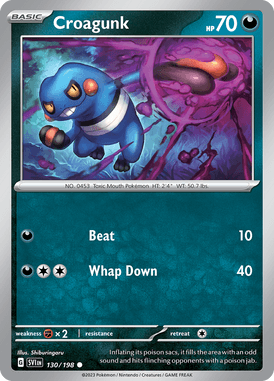 Scarlet & Violet Croagunk 130/198 Englisch