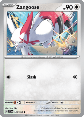 Scarlet & Violet Zangoose 146/198 Englisch