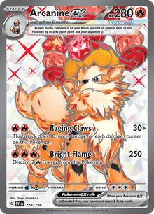 Scarlet & Violet Arcanine ex 224/198 Englisch