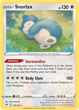 Vivid Voltage Snorlax 131/185 Englisch