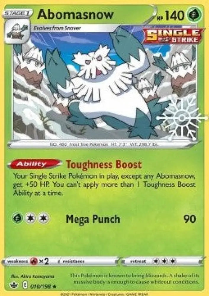 Abomasnow - Chilling Reign (Promo) [CRE-010]