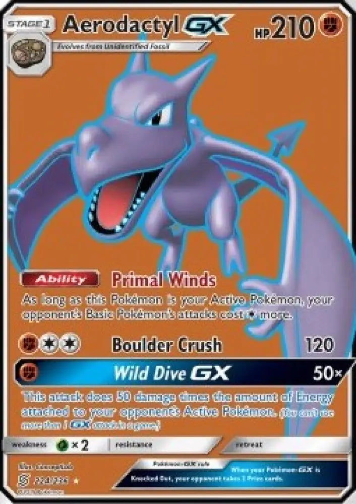 Aerodactyl GX - Unified Minds (Ultra Rare) [UNM-224]