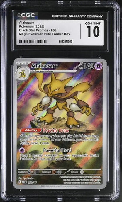Alakazam - MEP Black Star Promos (Promo) [MEP-009] - English / Mint / CGC 10.0 Normal - Pokémon Single pokemon karten