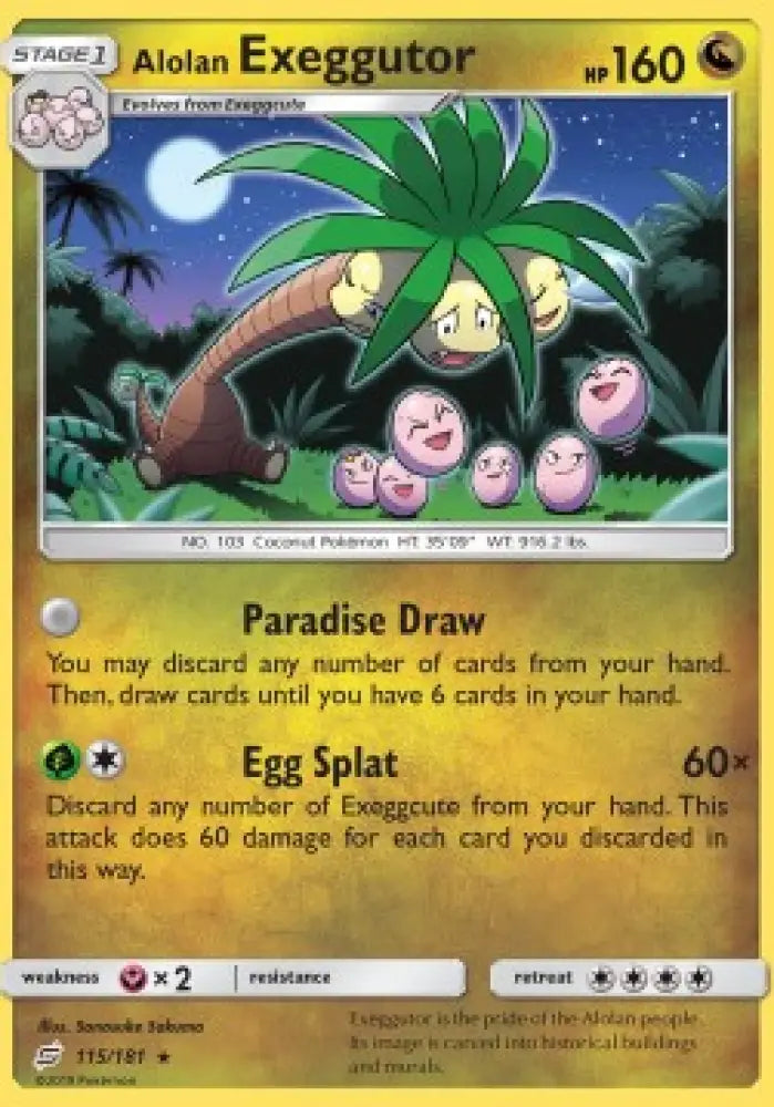 Alolan Exeggutor - Team Up (Rare) [TEU-115]