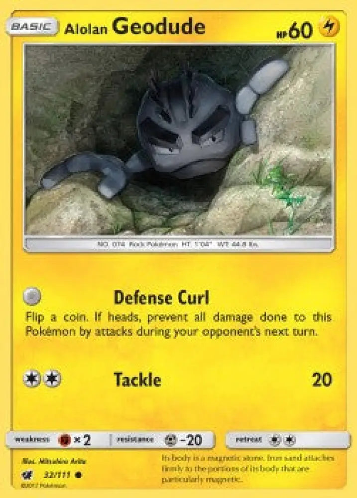 Alolan Geodude - Crimson Invasion (Common) [CIN-32]
