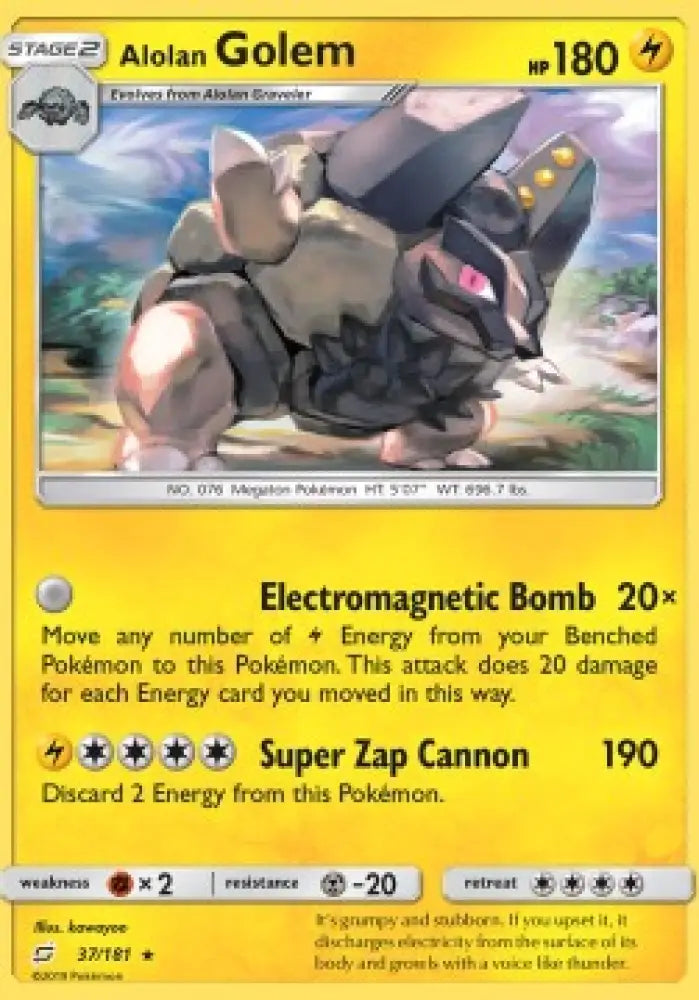 Alolan Golem - Team Up (Rare) [TEU-37]