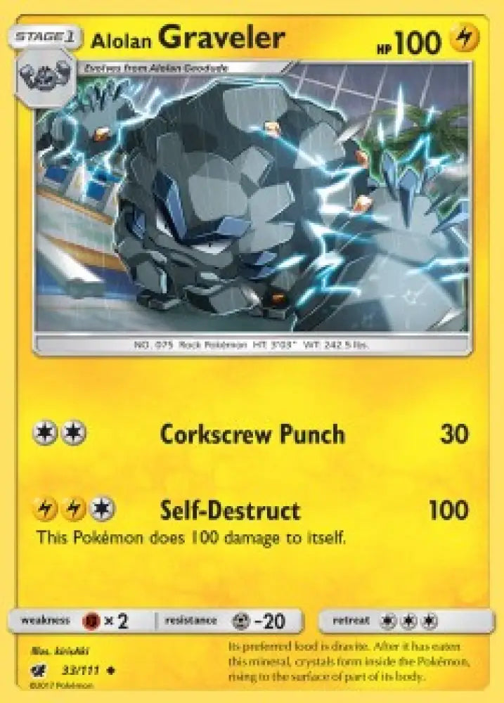 Alolan Graveler - Crimson Invasion (Uncommon) [CIN-33]