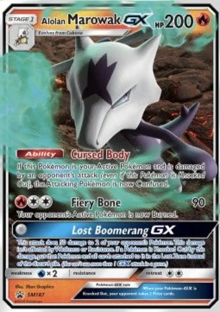 Alolan Marowak GX - SM Black Star Promos (Promo) [SM-187]