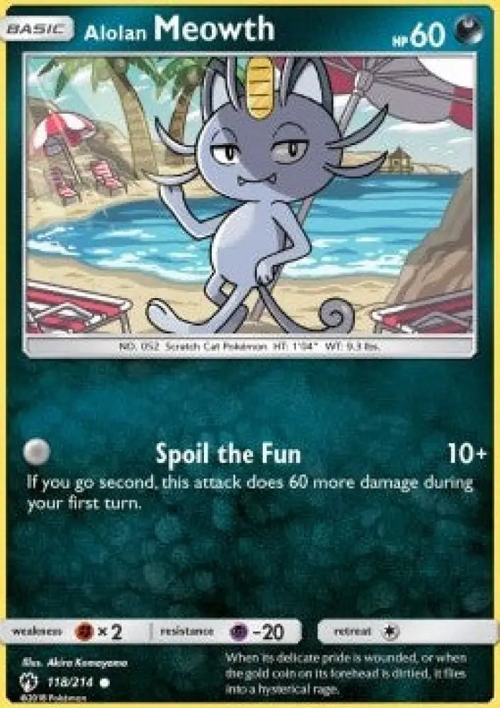 Alolan Meowth - Lost Thunder (Common) [LOT-118]