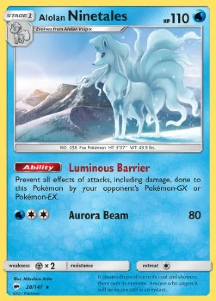 Alolan Ninetales - Burning Shadows (Rare) [BUS-28]