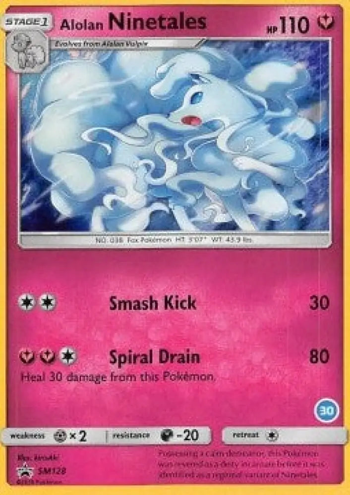 Alolan Ninetales - SM Black Star Promos (Fixed) [SM-128]