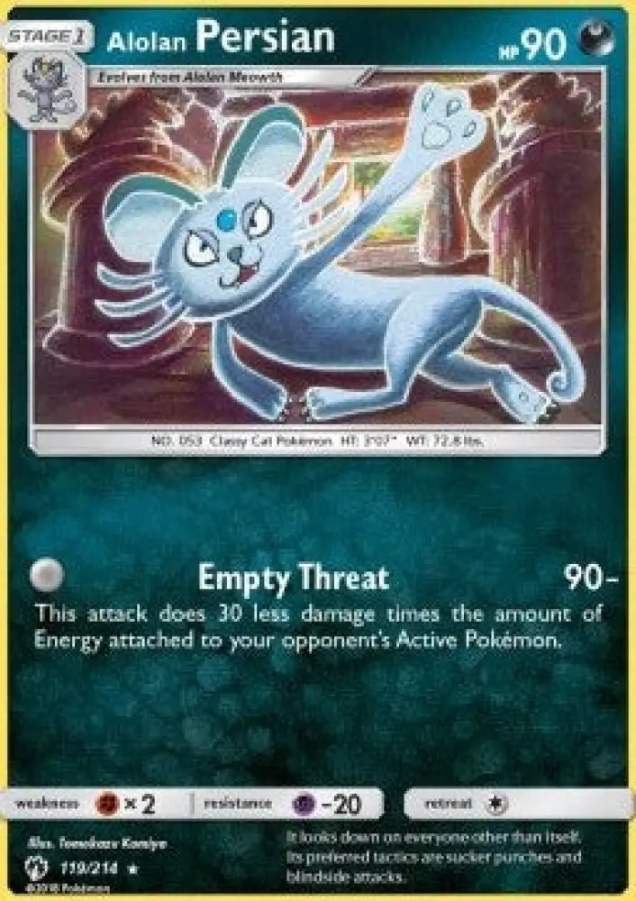 Alolan Persian - Lost Thunder (Rare) [LOT-119]