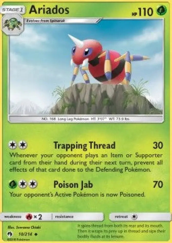 Ariados - Lost Thunder (Uncommon) [LOT-10]