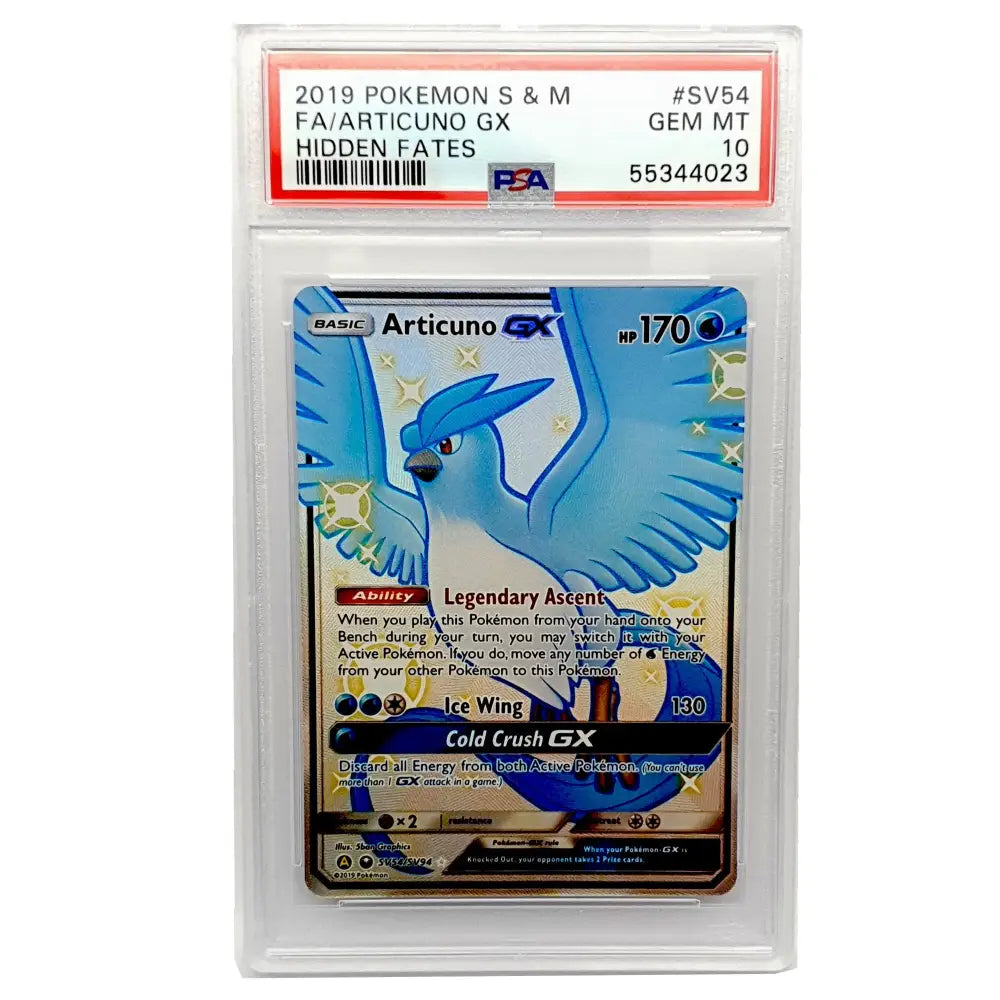 Articuno GX PSA 10 Pokemon Hidden Fates 2019 #SV54 EN - Sammelkarten