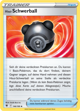 Astralglanz Hisui-Schwerball 146/189 Deutsch - Sammelkarten