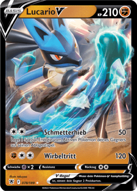 Astralglanz Lucario V 078/189 Deutsch - Sammelkarten