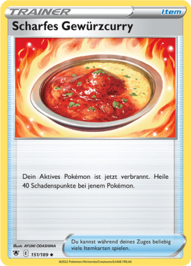 Astralglanz Scharfes Gewürzcurry 151/189 Deutsch - Sammelkarten