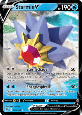 Astralglanz Starmie V 030/189 Deutsch - Sammelkarten