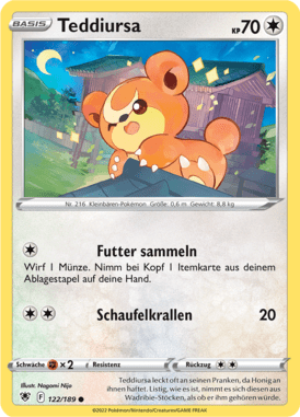 Astralglanz Teddiursa 122/189 Deutsch - Sammelkarten