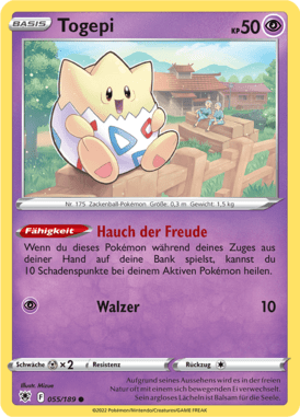 Astralglanz Togepi 055/189 Deutsch - Sammelkarten