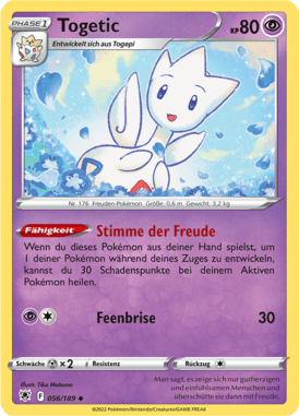 Astralglanz Togetic 056/189 Deutsch - Sammelkarten