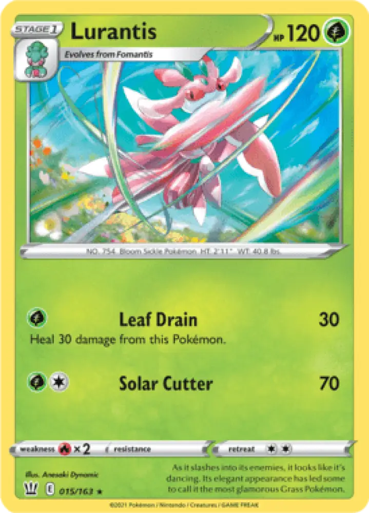Battle Styles Lurantis 015/163 Englisch - Sammelkarten