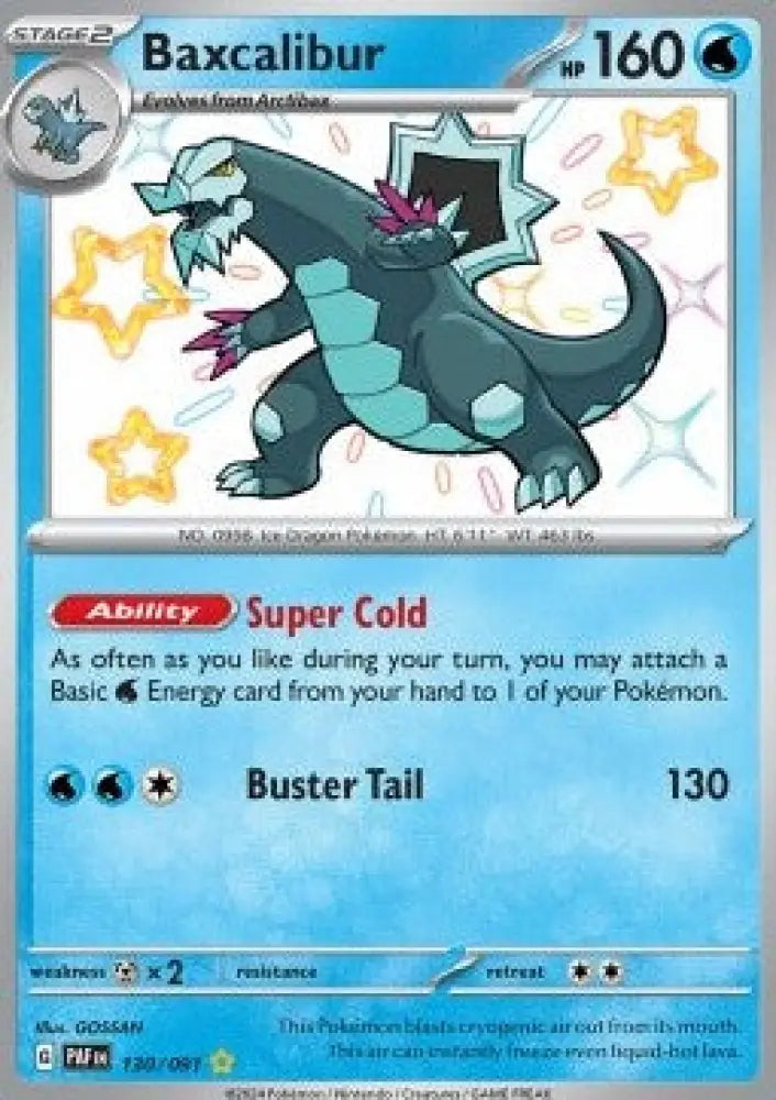 Baxcalibur - Paldean Fates (Shiny Rare) [PAF-130]