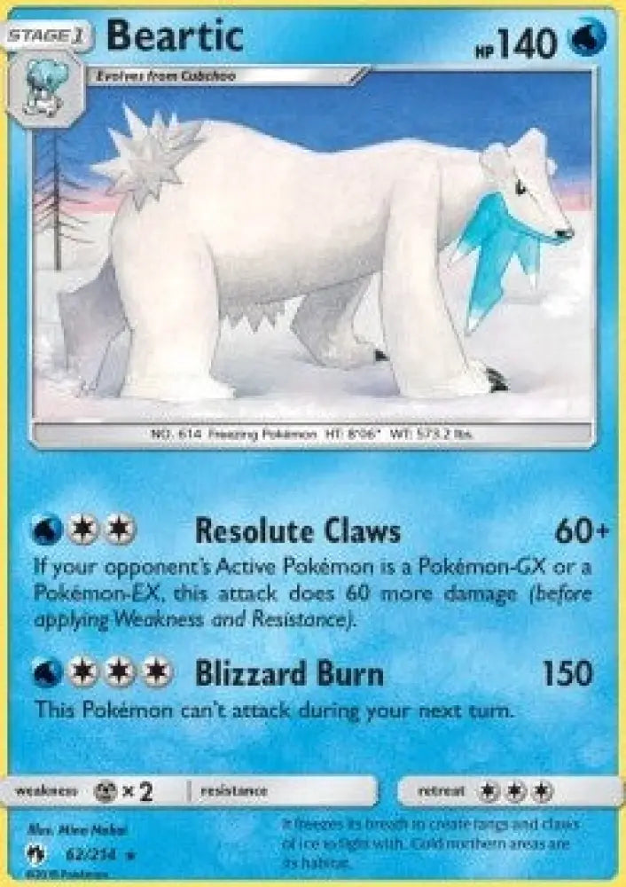 Beartic - Lost Thunder (Rare) [LOT-62]