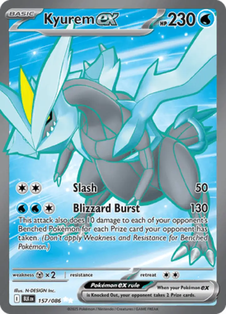 Black Bolt Kyurem ex 157/086 Englisch - Sammelkarten