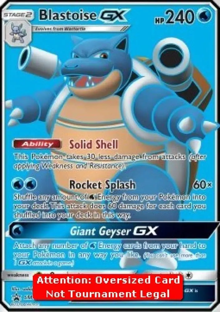 Blastoise GX - SM Black Star Promos (Oversized) [SM-189]