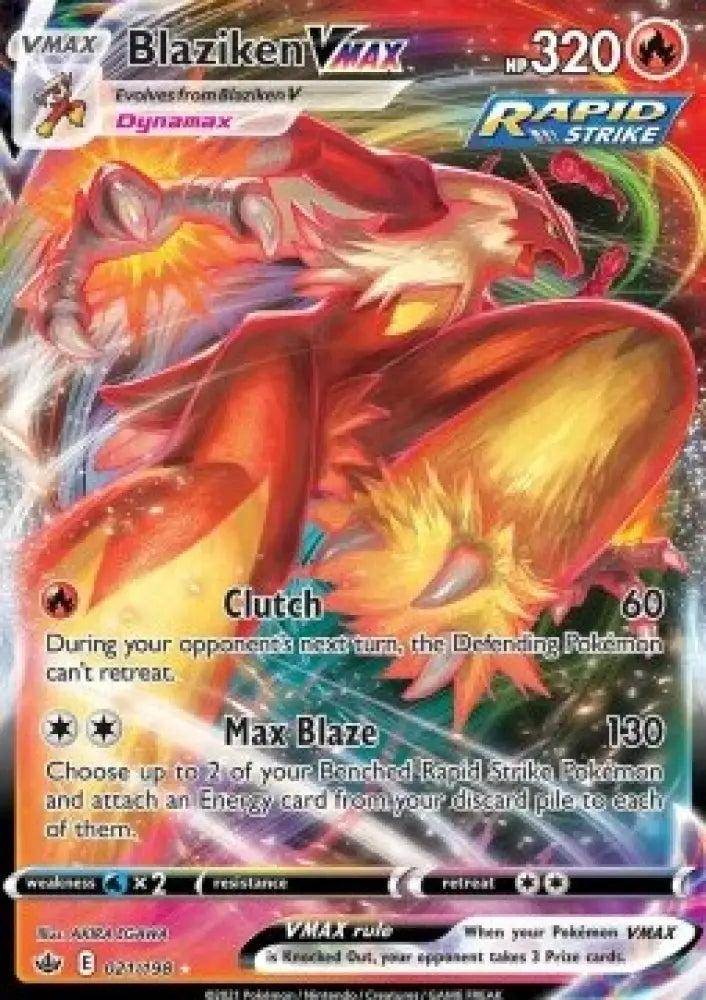 Blaziken VMAX - Chilling Reign (Ultra Rare) [CRE-021]