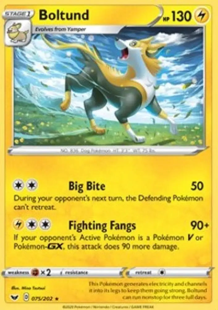 Boltund - Sword & Shield (Holo Rare) [SSH-75]