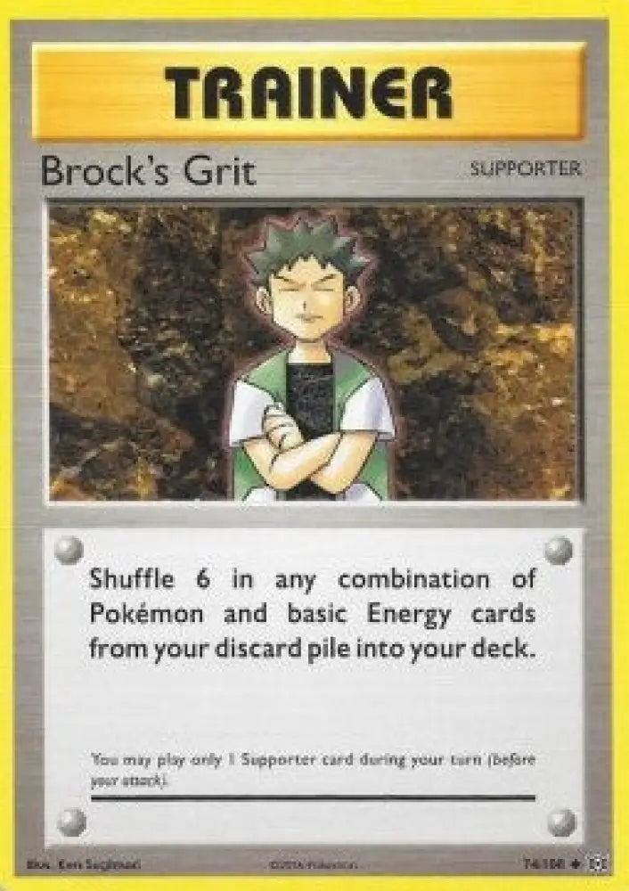 Brock's Grit - Evolutions (Uncommon) [EVO-74]