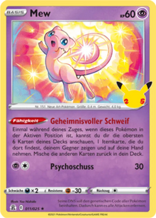 Celebrations Mew 011/025 Deutsch - Holo / Near Mint - Sammelkarten