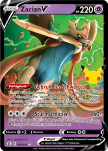 Celebrations Zacian V 016/025 Deutsch - Holo / Near Mint - Sammelkarten